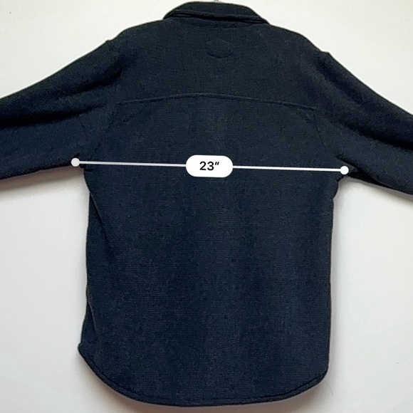 Freedom Foundry Gray Teton Sherpa Fleece Shirt Jacket Size Large - Picture 10 of 12